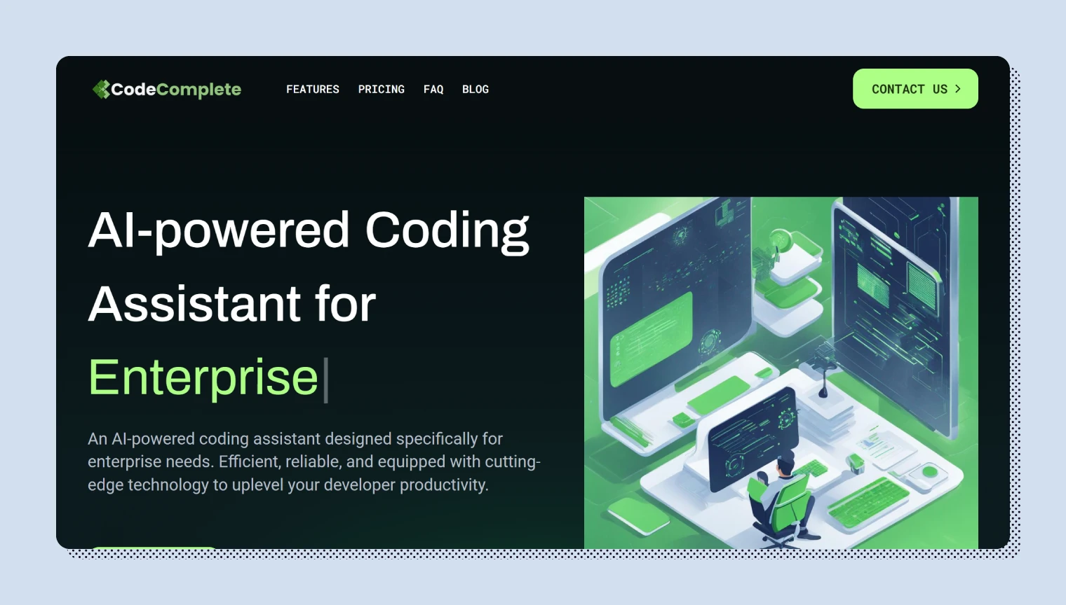 Illustration of generative AI code generation tools